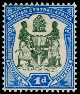 NYASALAND PROTECTORATE SG43, 1d black & ultramarine, M MINT.