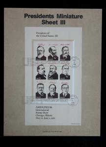 US Stamp 2216-2219, SP748-751, PRESIDENTS COMPLETE 1980 Commemorative FDC Sheets