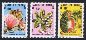 Wallis and Futuna Flowering Trees 3v 1979 MNH SC#231-233 SG#319-321