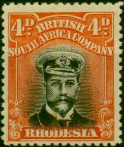 Rhodesia 1918 4d Black & Dull Red SG262 Fine & Fresh MM (3)