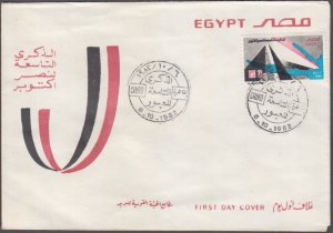 EGYPT Sc # 1196 FDC 9th ANNIVERSARY of the YOM KIPPUR WAR