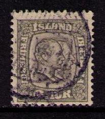 ICELAND Sc# 75 USED FVF King Christian IX & Frederik VIII