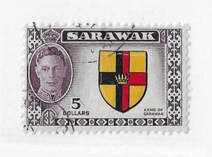 Sarawak Sc #194  $5  used VF