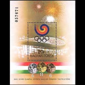 HUNGARY 1988 - Scott# 3161 S/S Olympics Winners NH