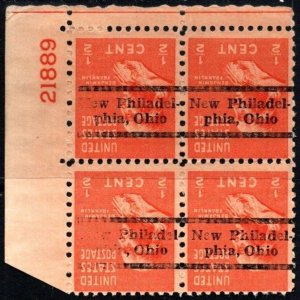 1938 US Scott #- 803 1/2 Cent Benjamin Franklin Precancel New Philadelphia Used