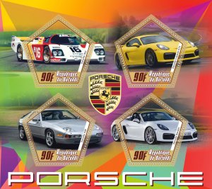 Stamps.Cars Porsche 2020 year 1+1 sheets perforated Burundi