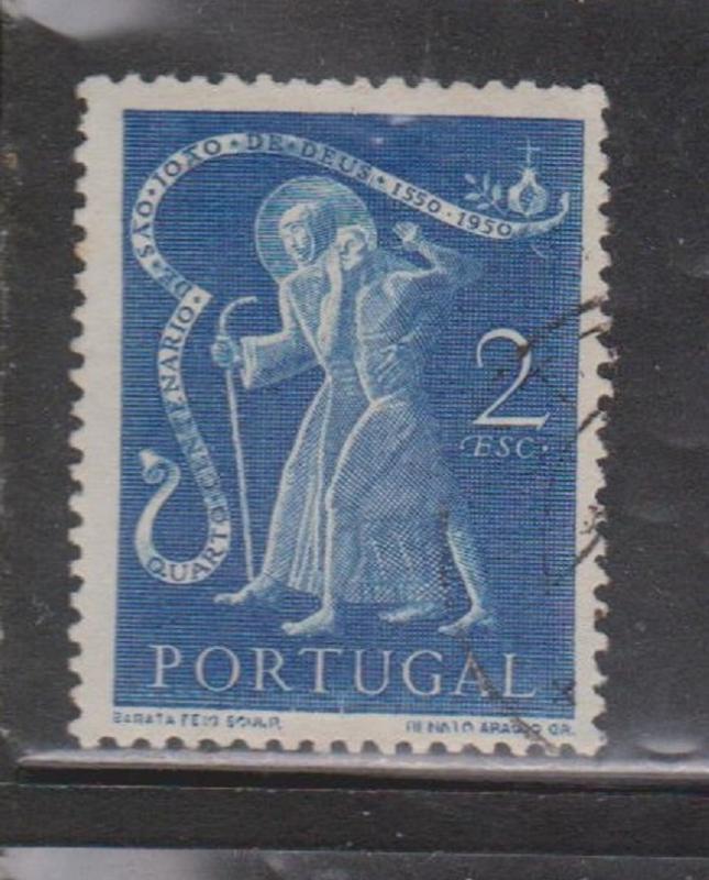 PORTUGAL Scott # 725 - Used - 1950 St. John Of God Helping Man