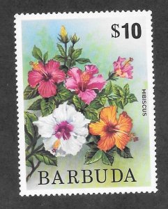 Barbuda Scott #187 Mint NH $10 Hibiscus stamp 2017 CV $5.00