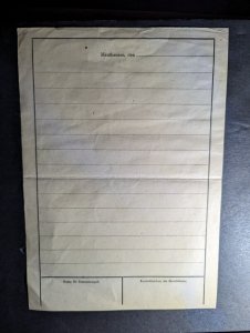 Mint Germany Concentration Camp Letter Sheet Camp Mauthausen Oberdonau