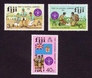 Fiji 1974 SG#499-501 Set of 3 Scouting Jamboree MINT-Hinged. 