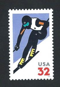 SC# 3180 - (32c) - Alpine Skiing, single MNH