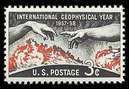 # 1107 MINT NEVER HINGED GEOPHYSICAL YEAR     XF+