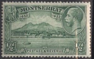 Montserrat 75 (mh) ½p New Plymouth, George V, grn (1932)