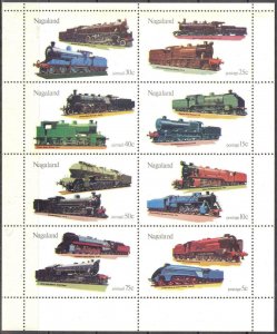 Nagaland Trains Sheet MNH