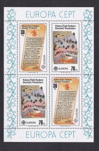 Cyprus  Turkish   #114  MNH    1982  sheet Europa