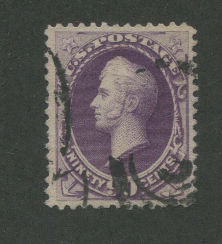 1888 United States Postage Stamp #218 Used VF Partial Postal Cancel