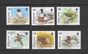 BIRDS - ALDERNEY #403-8  MNH