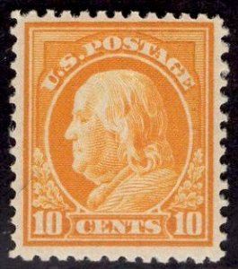 US Stamp #416 10 Cents Franklin MINT NH SCV $100.00. Fresh!!