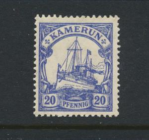 CAMEROON - GERMAN 1917, 20pf VF LH Sc#23a (SEE BELOW