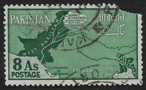 Pakistan #110 8a Map Showing Dispoted Areas