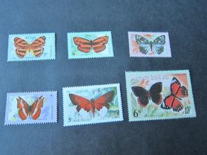 Laos 1982 Sc 386-391 Butterfly set MNH