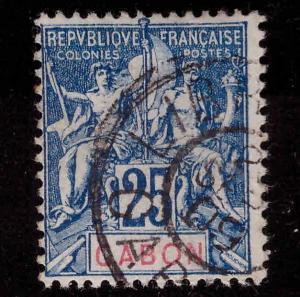 GABON Scott 23 Used Navigation and Commerce stamp