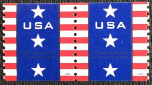 US #4385 MNH Coil Pair Patriotic Banner SCV $.40