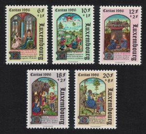 Luxembourg Illustrations from 15th-century book 5v 1986 MNH SG#1192-1196