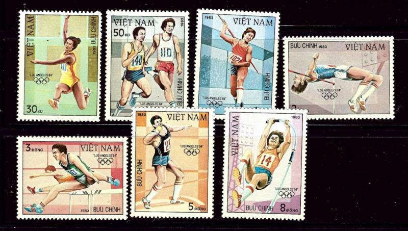 Vietnam 1299-1305 MNH 1983 Sports