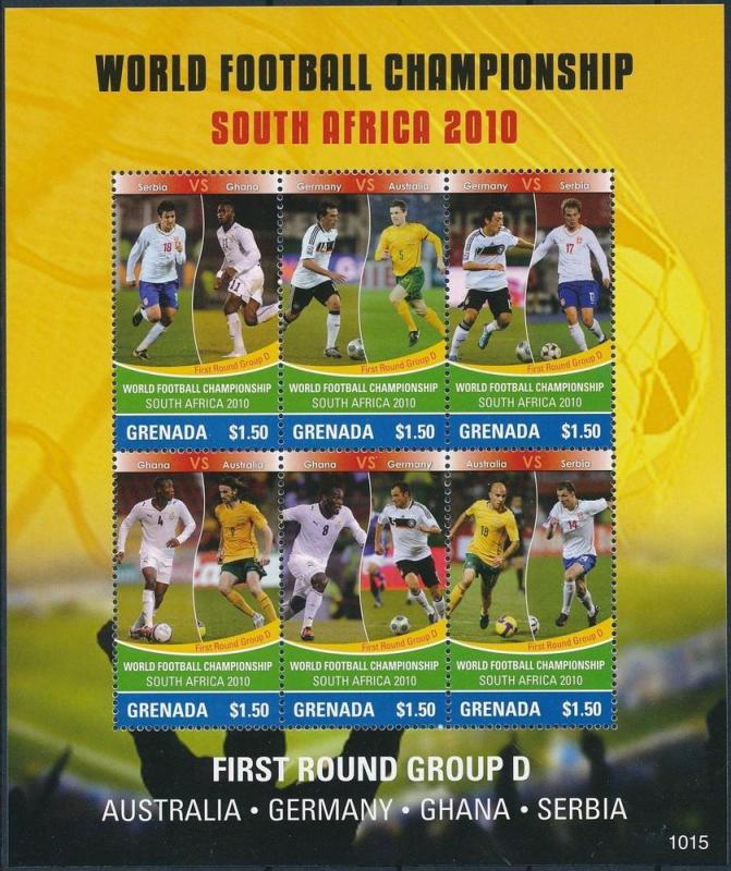 GRENADA SHEET SOCCER FOOTBALL SPORTS WORLD CUP