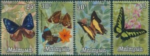 Malaysia 1970 SG64-69 Butterflies (4) MH
