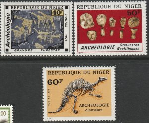 Niger 379-381 complete set MNH