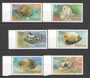 JA015 1978 Philippines Fishes Marine Life Fauna 1Set Mnh