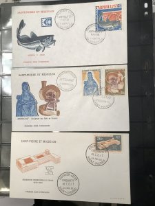 Saint-Pierre et Miquelon -- 11 covers Collection with Nice Cancel - HIGH VALUE