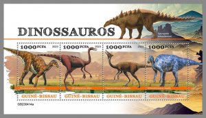 GUINEA-BISSAU 2023 MNH Dinosaurs M/S #414a