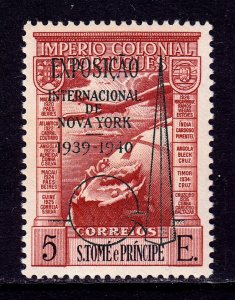 ST. THOMAS & PRINCE — SCOTT C16 (note) — 1938 WORLD'S FAIR OVPT.— MNH — SCV $100
