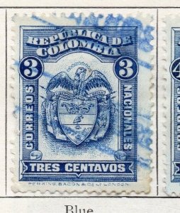 Colombia 1923-26 Early Issue Fine Used 3c. 097627