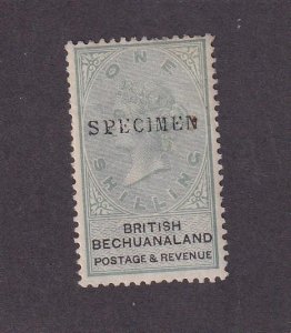 BRITISH BECHUANALAND QUEEN VICTORIA 1sh & 2sh MH & MNG SPECIMEN O/PRINTS