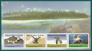 Papua New Guinea 2007 Turtles, MS MNH #1253,SGMS1164