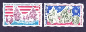 Wallis & Futuna Islands 187-88 MNH 1976 Battle of Yorktown & George Washington