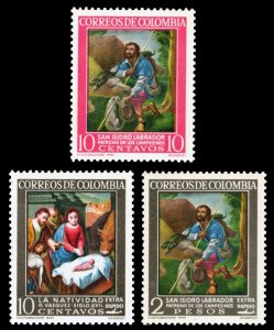 Colombia 1962 Scott #747, C439-C440 Mint Never Hinged