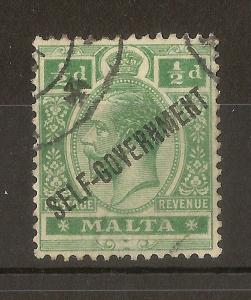 Malta 1922 0.5d Self Govt SG115 Fine Used