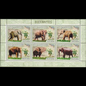 MOZAMBIQUE 2007 - Scott# 1758 S/S Elephants NH