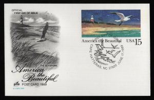 #UX132 15c America the Beautiful, Art Craft FDC **ANY 5=FREE SHIPPING**