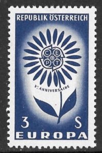 AUSTRIA 1964 EUROPA Issue Sc 738 MNH