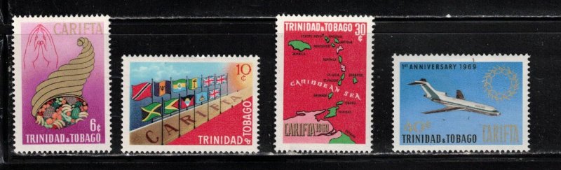 TRINIDAD & TOBAGO Scott # 162-5 MH - CARIFTA 1st Anniversary
