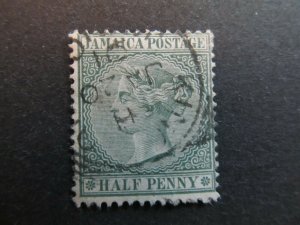 A4P20F2 Jamaica 1883-97 Wmk Crown CA 1/2d used