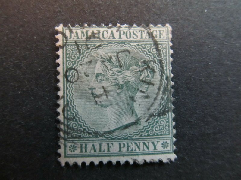 A4P20F2 Jamaica 1883-97 Wmk Crown CA 1/2d used