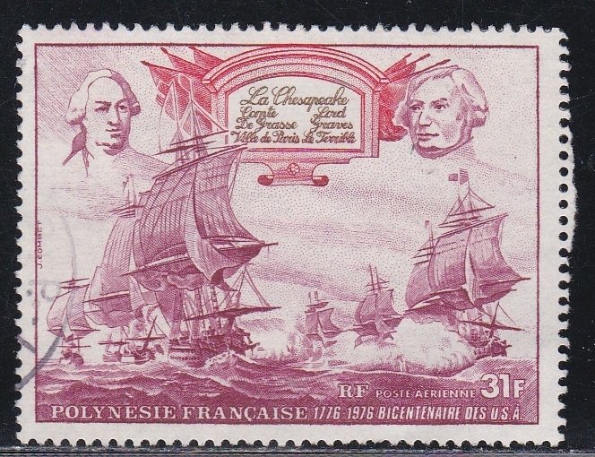 French Polynesia # C129, American Bicentennial, Used, 1/3 Cat.