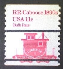 United States, Scott #1905a, used(o), 1984,  Caboose of 1890s  11¢